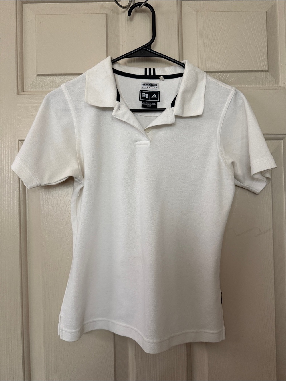 adidas White Women's Short Sleeve Polo size S